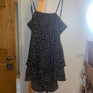 Polka Dot Backless Dress